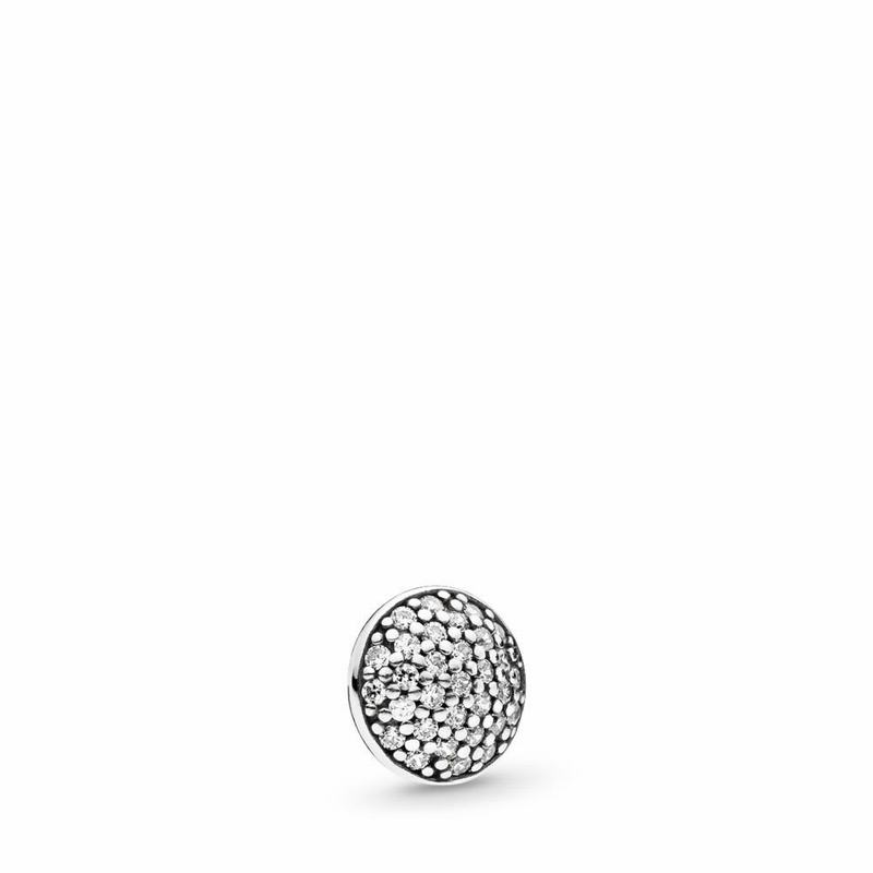 Pandora Dazzling Droplet Petite Locket Charm - Sterling Silver/Cubic Zirconia - Canada | NK5244JD